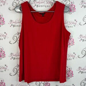 Conrad C tank top camisole bright red stretchy  Sleeveless Tank Top